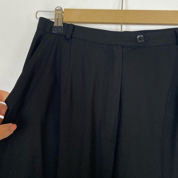 Talbots Women's Pants Size 10P Color Black Pleated Trousers Stretch High Rise - Picture 6 of 13